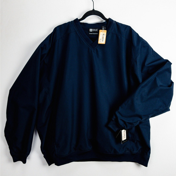 Windshirt Pullover Mesh Lined Navy 2XL Relaxed Golf Outer Layer Gear for Sports - Picture 1 of 13